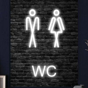 WC Led Neon Tabela