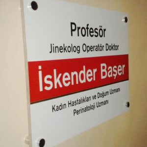 Doktor Ofis Kapı Tabelası