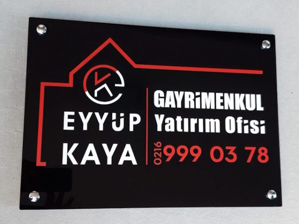 Gayrimenkul Yatırım Ofisi Tabelası